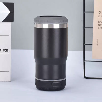 14oz Speaker Koozies Bluetooth Cooler Can with 2 Lids for Laser Engrvaing 25Pack China Warehouse