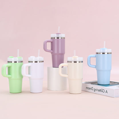14oz Kids Powder Coated Quencher Tumblers with Mini Handle for Laser Engraving 25Pack China