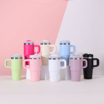 14oz Kids Powder Coated Quencher Tumblers with Mini Handle for Laser Engraving 25Pack China