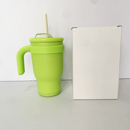 Kids 14oz Stainless Steel Colorful Tumblers with Handle for Laser Engraving 25Pack China Warehouse