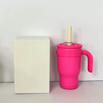 Kids 14oz Stainless Steel Colorful Tumblers with Handle for Laser Engraving 25Pack China Warehouse