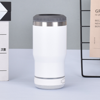 14oz Speaker Koozies Bluetooth Cooler Can with 2 Lids for Laser Engrvaing 25Pack China Warehouse