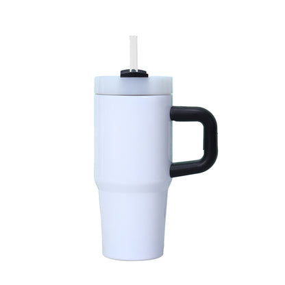 25Pack China Warehouse 14oz Kids Blank Sublimation Stainless Steel Mugs with Handle White Tumblers for Students