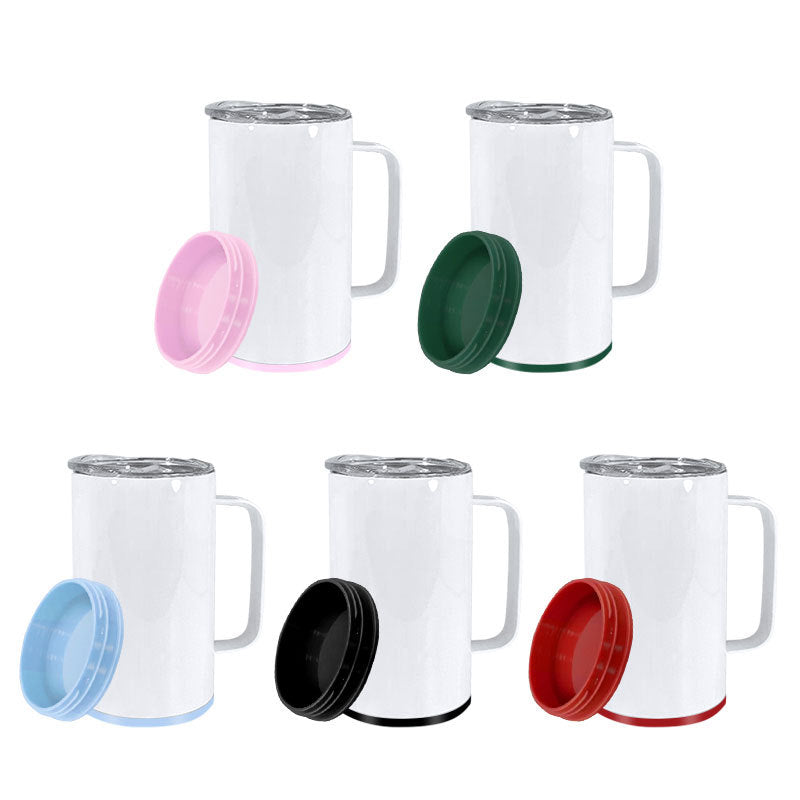 14oz Blank Sublimation Stainless Steel Mugs Tumbler with Storage Bottom 25Pack USA Warehouse