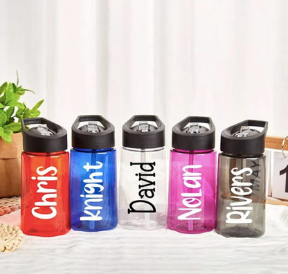 50Pack 15oz 25oz Kids Summer Plastic Cups with Lids for UV DTF Wraps 450ml 750ml Water Bottles for Children