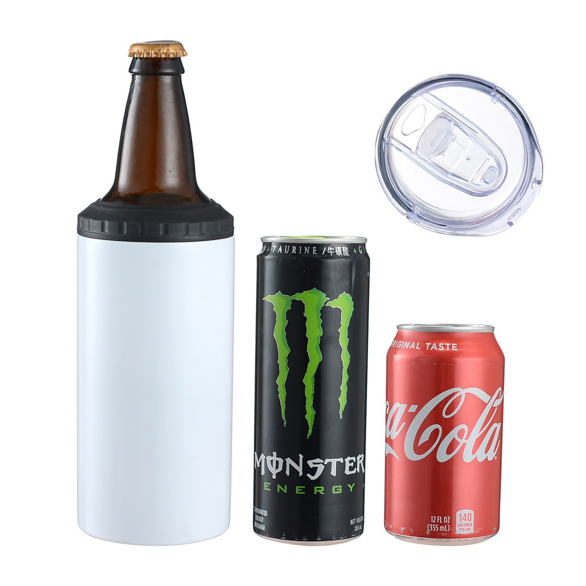 16oz 4 in one Blank Sublimation Cooler Can with Opener 25 Pack USA Warehouse