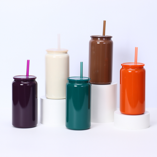 16oz Chocolate Color Sublimation Stainless Steel Can Also for UV DTF Wraps 25Pack USA Warehouse
