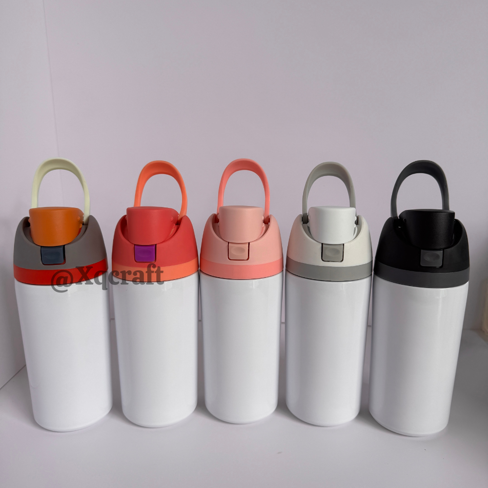 16oz 24oz White Subliamtion Water Bottles with Leak Proof Lids 24Pack USA Warehouse
