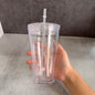 16oz 24oz Clear Snow Globe Plastic Cups Pre Drilled Hole and With Plug 20 Pack China Warehouse