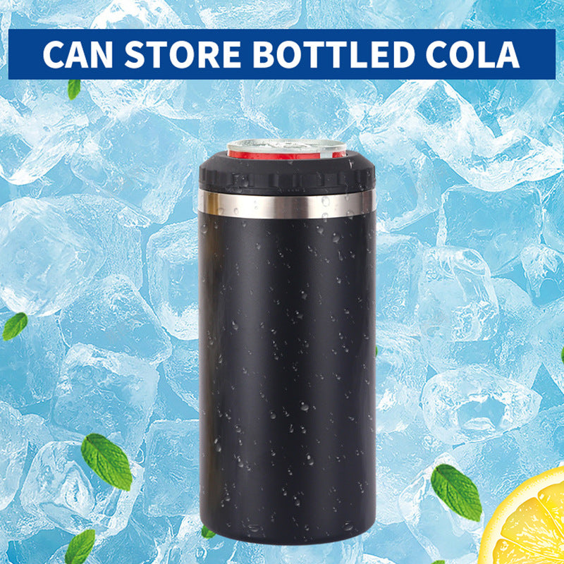 16oz Colorful Powder Coated Cooler Can with Two Lids for Laser Engraving 50Pack China Warehouse