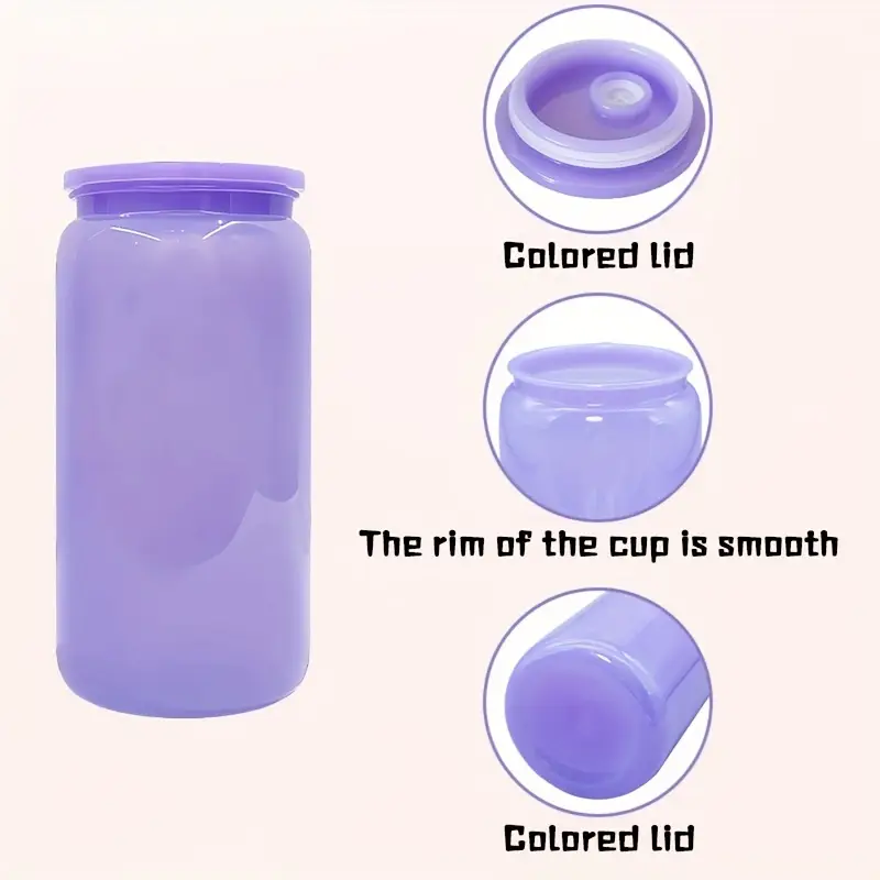 16oz Macaron Color Acrylic Plastic Can for UV DTF Wraps and Vinyl 50 Pack China Warehouse