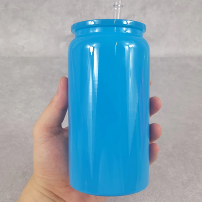 16oz Neon Color Blank Sublimation Stainless Steel Can for UV DTF Wraps 25Pack USA Warehouse