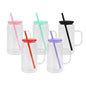 16oz Outer 12oz Inner Pre Drilled Hole Snow Globe Glass Mugs for Sublimation 25Pack USA Warehouse