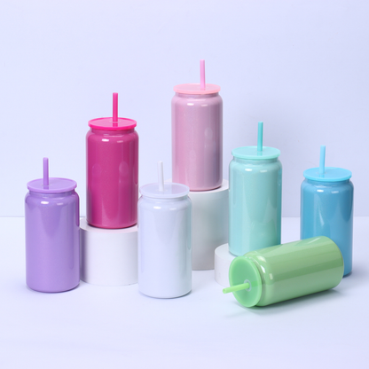 16oz Shimmer Color Blank Sublimation Stainless Steel Double Wall Can 25Pack China Warehouse