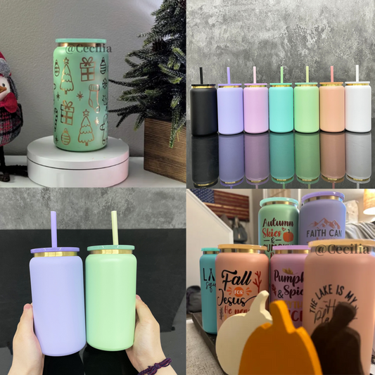 16oz Gold Plated Stainless Steel Can for Laser Engraved Soda Beer Can for UV DTF Wraps 25 Pack China Warehouse