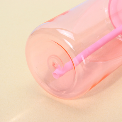 BPA Free Children 16oz Jelly Color Plastic Can for UV DTF Wraps 50 Pack China Warehouse
