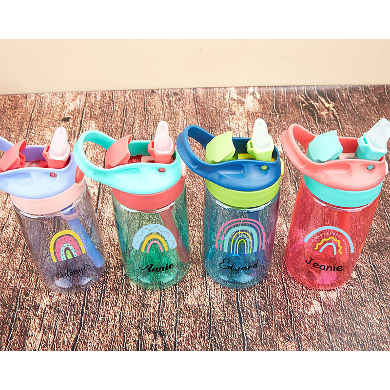 Kids 16oz Colorful Plastic Can BPA Free Acrylic Sippy Cup for UV DTF Wraps 60Pack China Warehouse