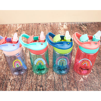 Kids 16oz Colorful Plastic Can BPA Free Acrylic Sippy Cup for UV DTF Wraps 60Pack China Warehouse