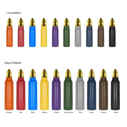 17oz 34oz Stainless Steel Powder Coated Tumblers Bullet Water Bottle Vacuum Insulated Cup Travel Mug Flasks 25 Pack China