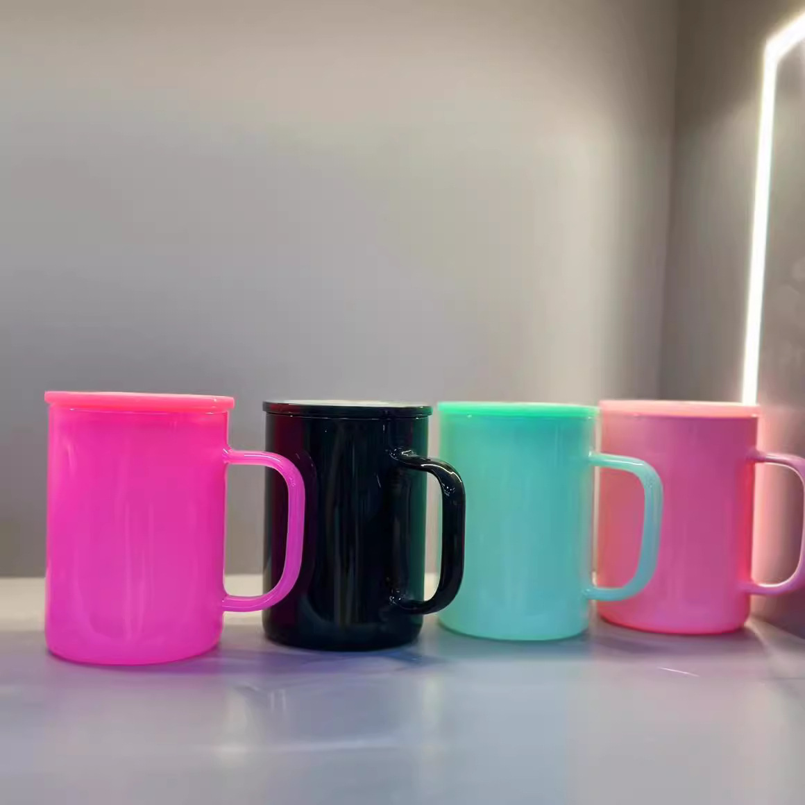 17oz Macaron Color Blank Sublimation Glass Mugs for Hot&Cold Water Coffee25pack China Warehouse