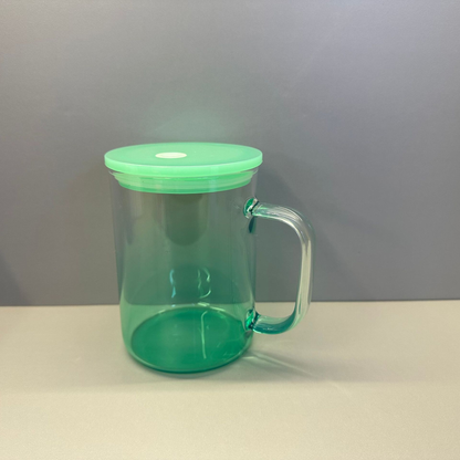 17oz Ombre Jelly Color Glass Mugs for Sublimation and UV DTF Wraps 25 Pack USA Warehouse