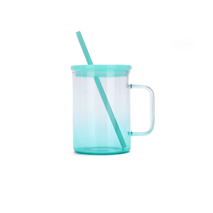 17oz Ombre Jelly Color Glass Mugs for Sublimation and UV DTF Wraps 25 Pack USA Warehouse