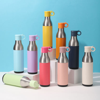 17oz Powder Coated 2 In One Cooler Can Tumblers with Portable Lids for Laser Engraving 25Pack China Warehouse