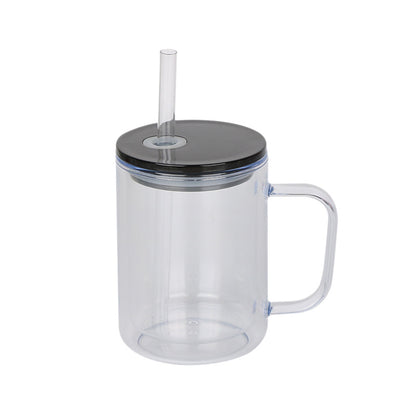 17oz Snow Globe Plastic Cups with Handle Double Wall Acrylic Mugs for DIY 25Pack China Warehouse