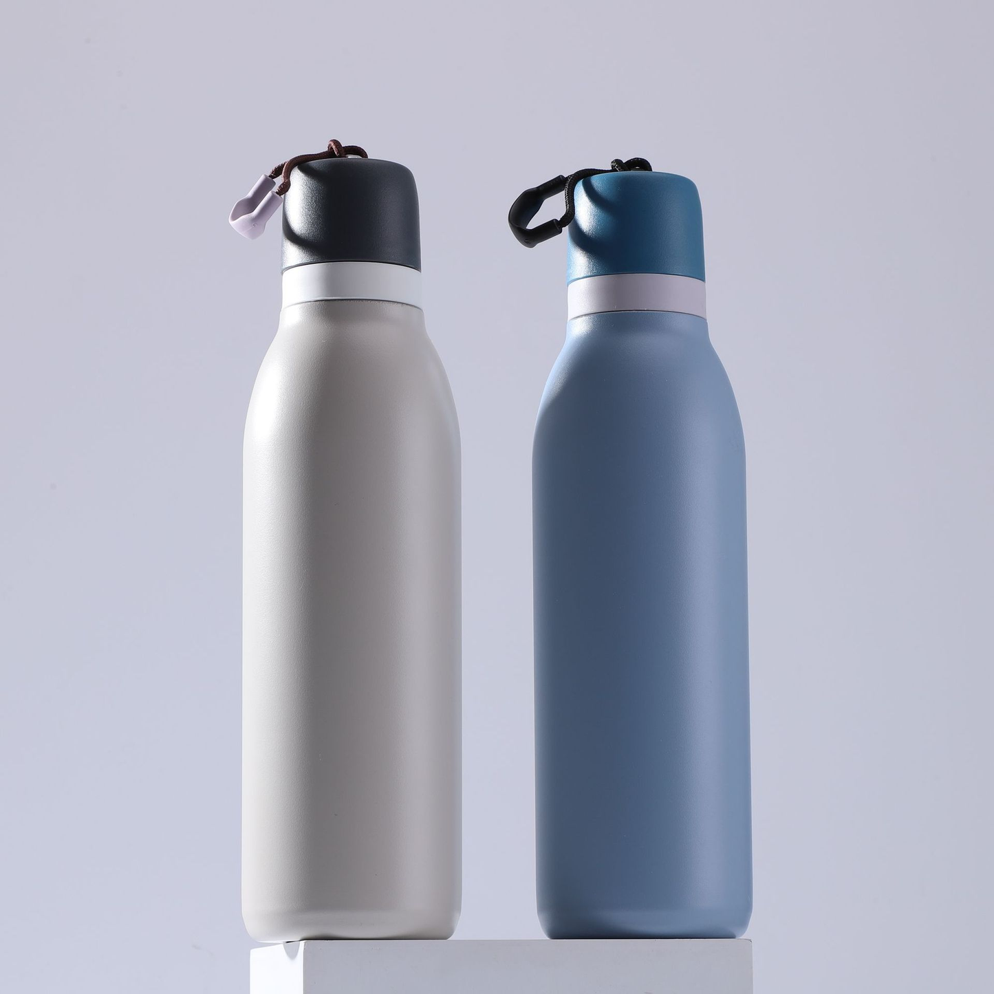 18oz 24oz Macaron Portable Sports Water Bottles Owala Style Stainless Steel Insulated Cups for Laser Engraved 25Pack China Warehouse