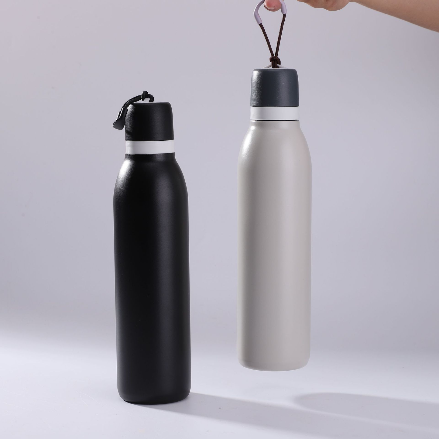 18oz 24oz Macaron Portable Sports Water Bottles Owala Style Stainless Steel Insulated Cups for Laser Engraved 25Pack China Warehouse