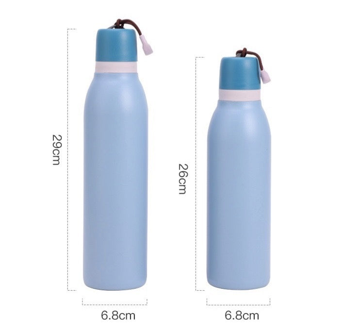 18oz 24oz Macaron Portable Sports Water Bottles Owala Style Stainless Steel Insulated Cups for Laser Engraved 25Pack China Warehouse