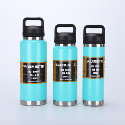 18oz 27oz 37oz Yeti Style Powder Coated Water Bottles with Flip Straw and Chug Cap Lids for Laser Engarving 25 Pack China Warehouse