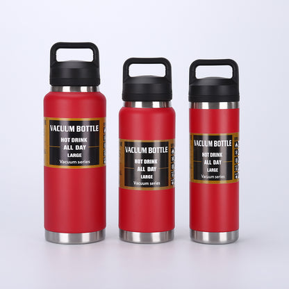 18oz 27oz 37oz Yeti Style Powder Coated Water Bottles with Flip Straw and Chug Cap Lids for Laser Engarving 25 Pack China Warehouse