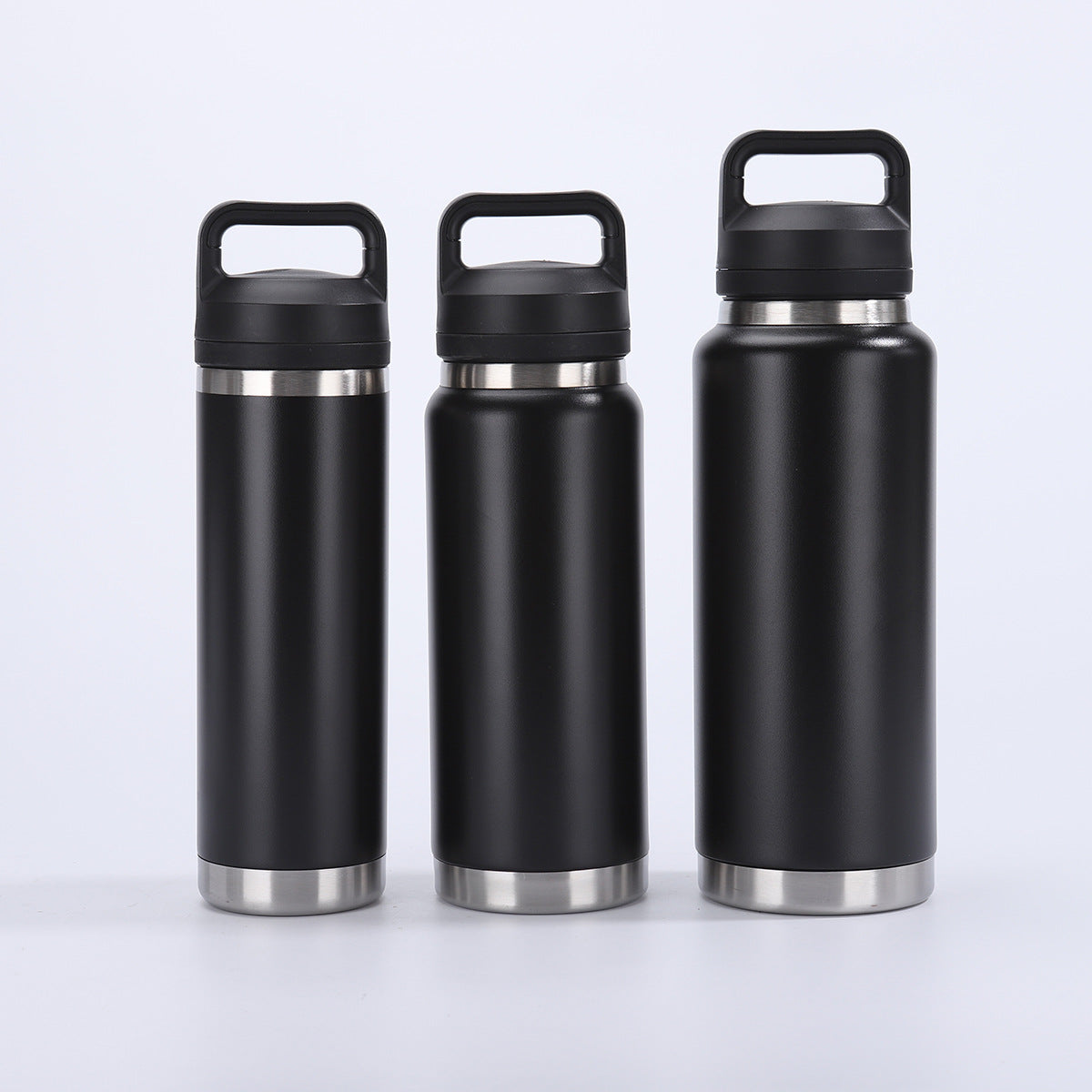 18oz 27oz 37oz Yeti Style Powder Coated Water Bottles with Flip Straw and Chug Cap Lids for Laser Engarving 25 Pack China Warehouse