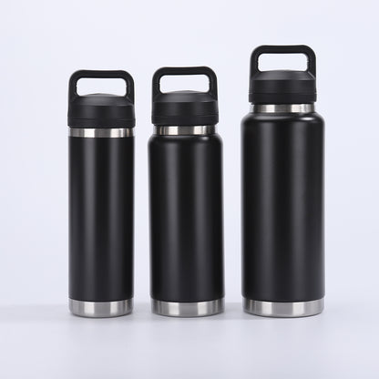 18oz 27oz 37oz Yeti Style Powder Coated Water Bottles with Flip Straw and Chug Cap Lids for Laser Engarving 25 Pack China Warehouse