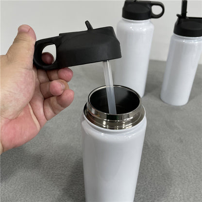 12oz 18oz 22oz 32oz 40oz Blank Sublimation Water Tumblers with Black Lids 25Pack China Warehouse