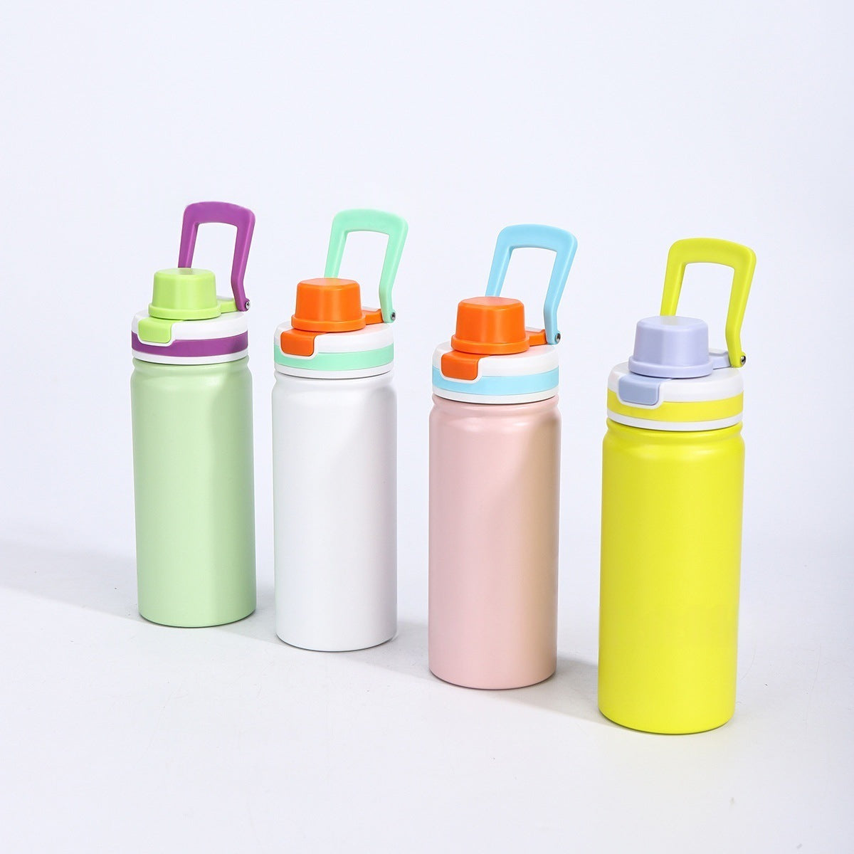 19oz 550ml Colorful Water Bottles with Handle Nice for Summer and Laser Engraved 25 Pack China Warehouse