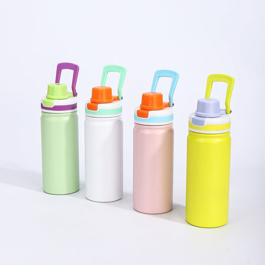 19oz 550ml Colorful Water Bottles with Handle Nice for Summer and Laser Engraved 25 Pack China Warehouse
