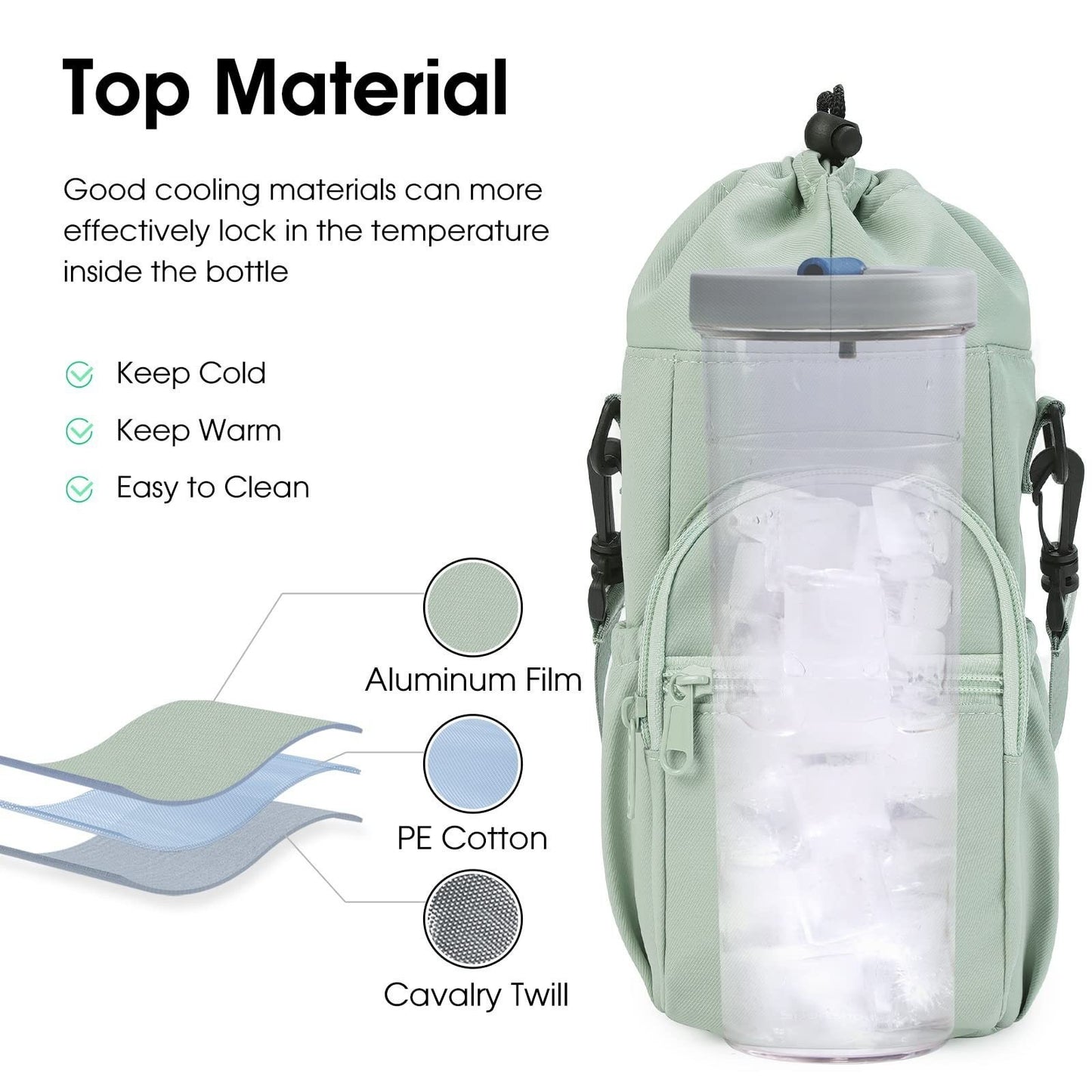 20oz 30oz 40oz Water Bottles Carrier Bags for Outdoor 20 Pack China Warehouse Ship By Air