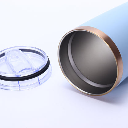 20oz Copper Underneath Powder Coated Car Tumblers for Laser Engraved 25 Pack China Warehouse