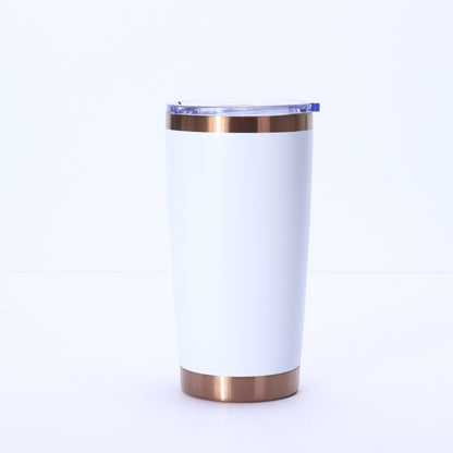 20oz Copper Underneath Powder Coated Car Tumblers for Laser Engraved 25 Pack China Warehouse