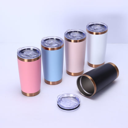 20oz Copper Underneath Powder Coated Car Tumblers for Laser Engraved 25 Pack China Warehouse