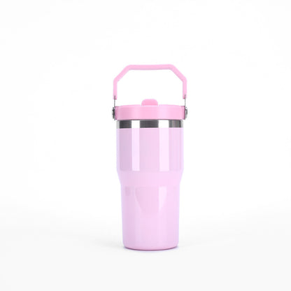 20oz Glossy Macaron Color Blank Sublimation Flip Straw Tumblers 25 Pack USA Warehouse