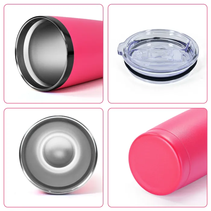20oz Gun Gray Color Plated Car Tumblers for Laser Engraving 25 Pack USA Warehouse