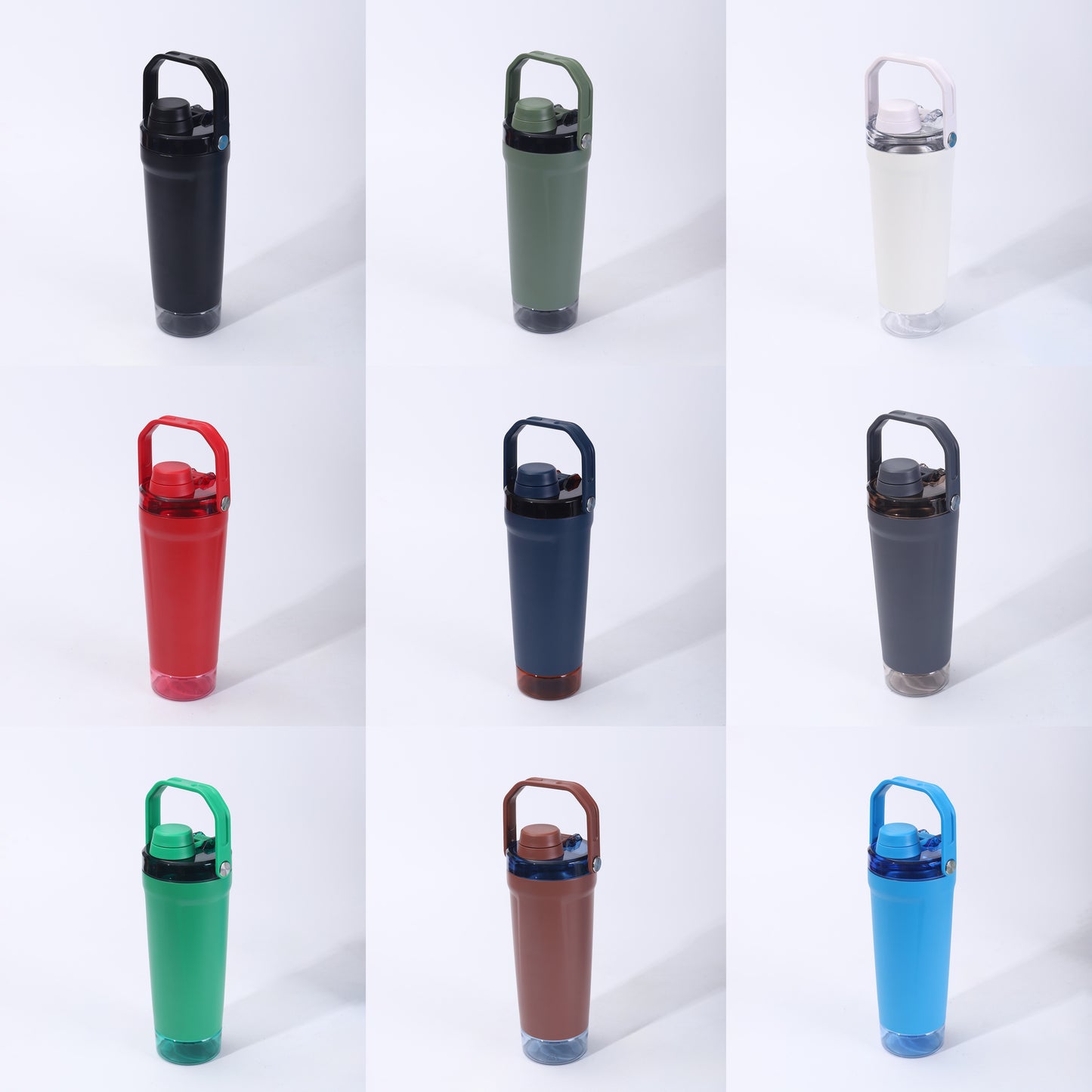 20oz Leakproof Insulated Stainless Steel Shaker Cup Bottles with Base Storage 25 Pack China Warehouse