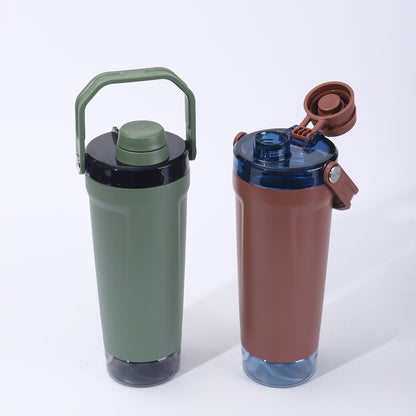 20oz Leakproof Insulated Stainless Steel Shaker Cup Bottles with Base Storage 25 Pack China Warehouse