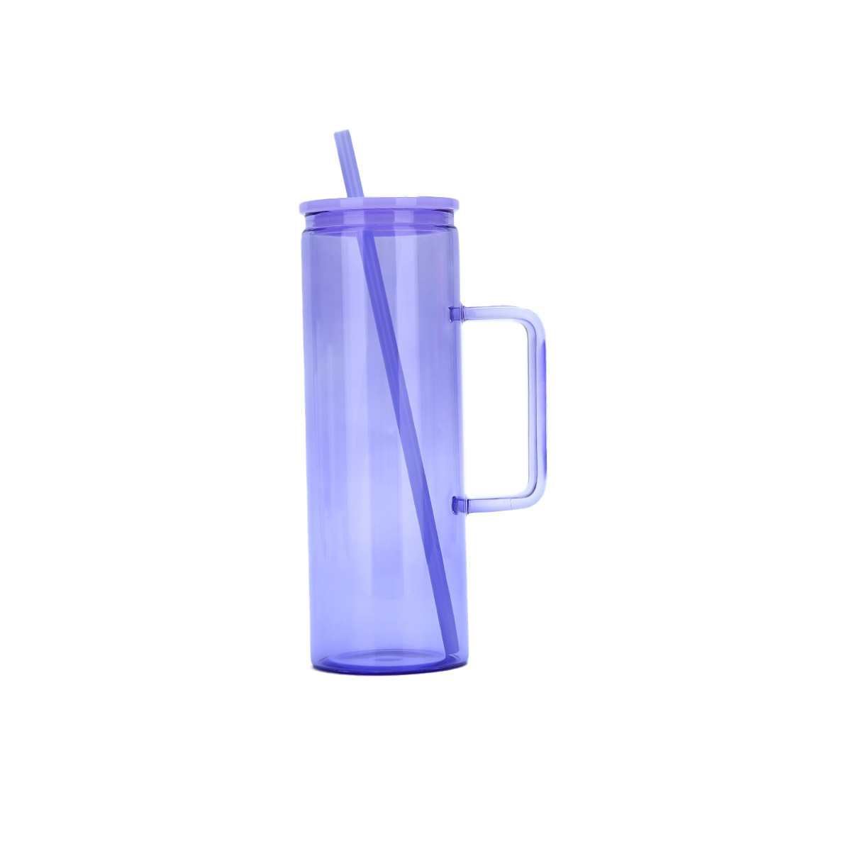 20oz Jelly Color Sublimation Glass Mugs with Handle for UV DTF Wraps 25Pack USA Warehouse