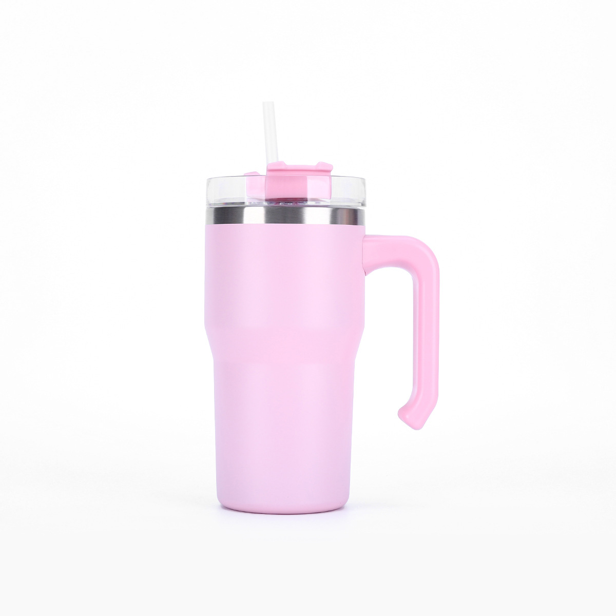 20oz Kids Macaron&White Color Blank Sublimation Tumblers with Removable Plastic Handle 25Pack USA Warehouse
