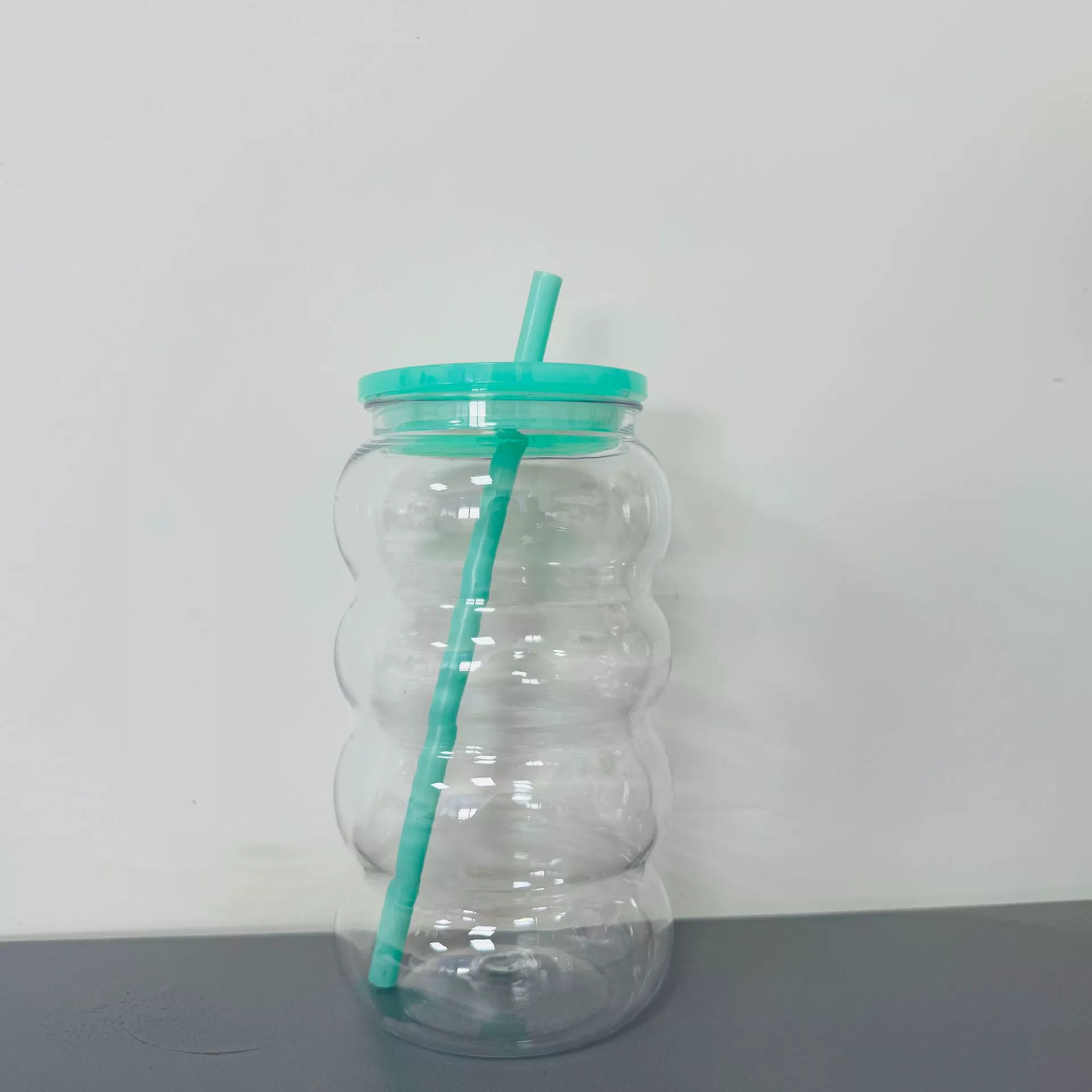 20oz New Cute Caterpillar Shape 🐛 Plastic Cups for Kids Summer Outdoor 50Pack China Warehouse