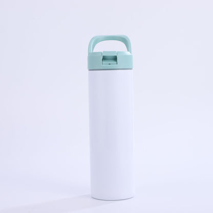 20oz Blank Sublimation Straight Tumblers with Flip Straw Lids 10 Colors Mix 25 Pack China Warehouse
